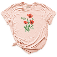 Poppy Shirt Peach - Greatwood Boutique
