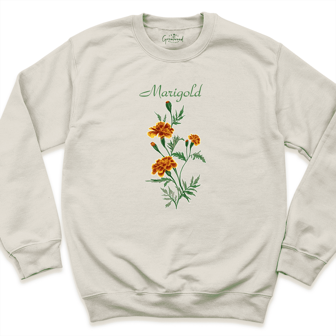 Marigold Sweatshirt Sand - Greatwood Boutique