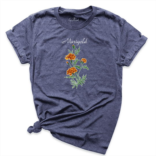 Marigold Shirt Navy - Greatwood Boutique