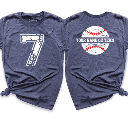 Baseball Custom Shirt Navy - Greatwood Boutique