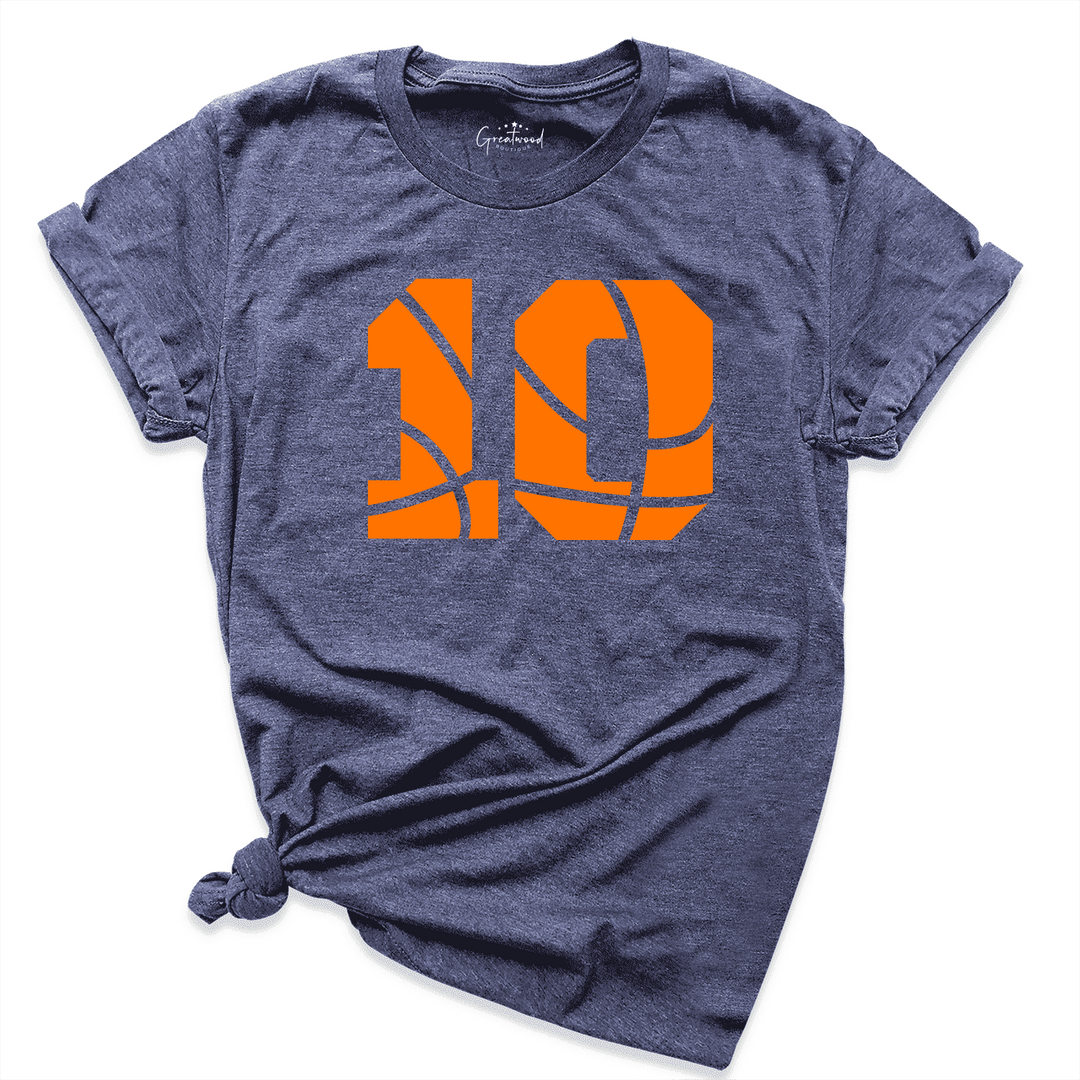 Custom Basketball Number Shirt Navy - Greatwood Boutique