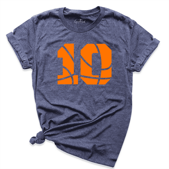 Custom Basketball Number Shirt Navy - Greatwood Boutique