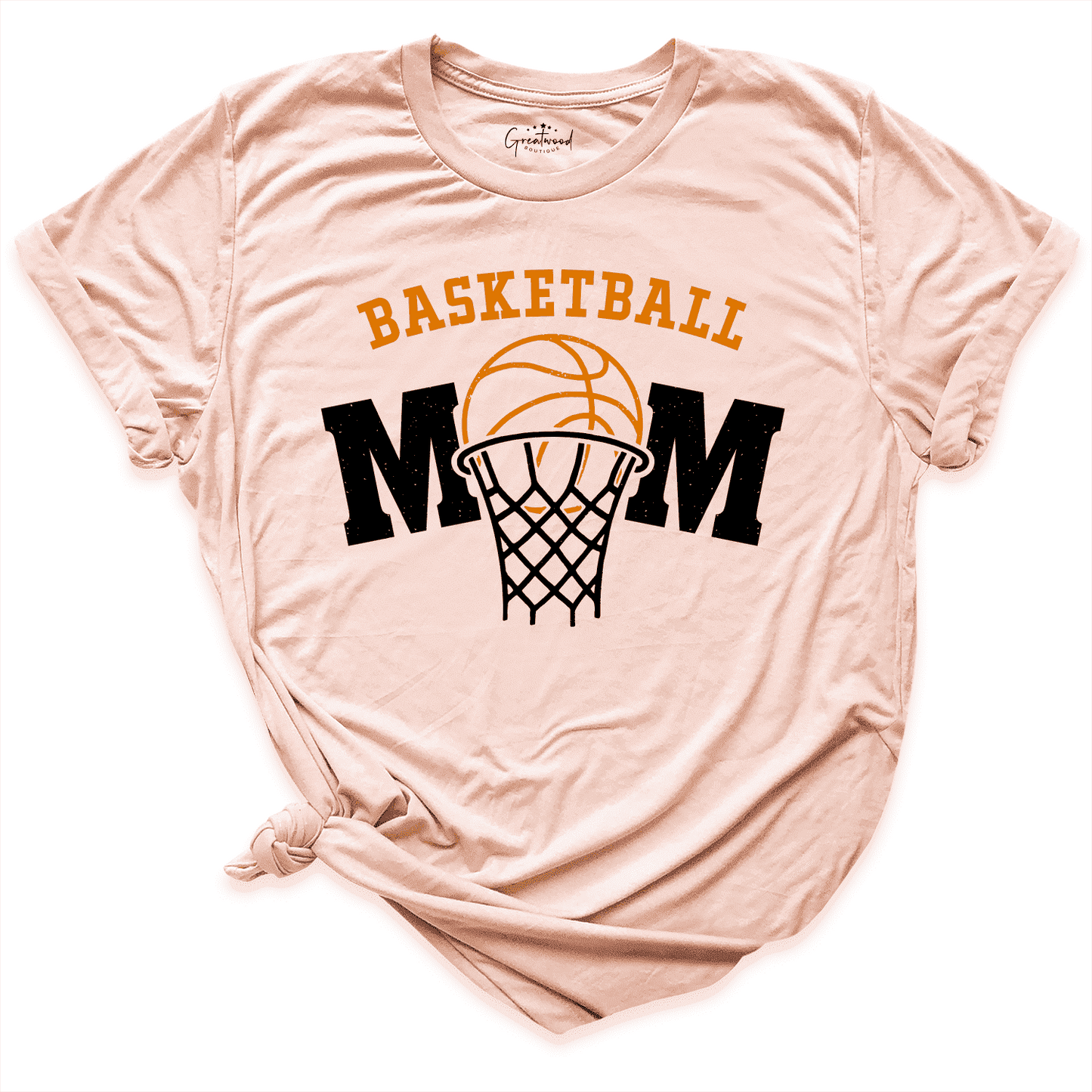 Basketball Mom Shirt Peach - Greatwood Boutique