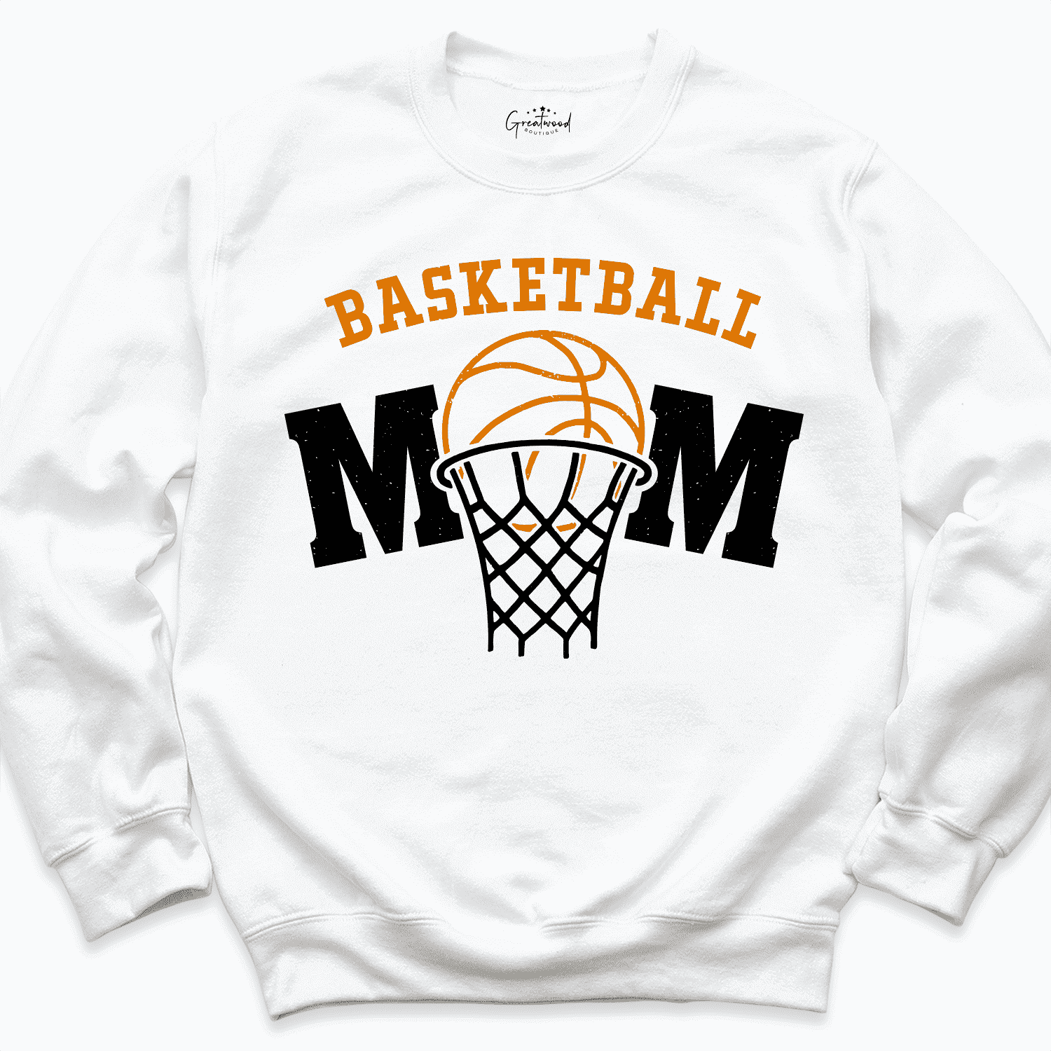 Basketball Mom Sweatshirt White - Greatwood Boutique