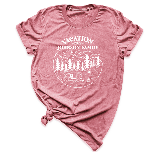 Custom Family Camping Trip Shirt Mauve - Greatwood Boutıque