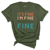 Everything is Fine Shirt Green - Gratwood Boutique