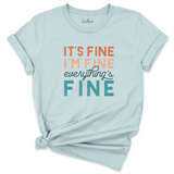 Everything is Fine Shirt D.Blue - Gratwood Boutique