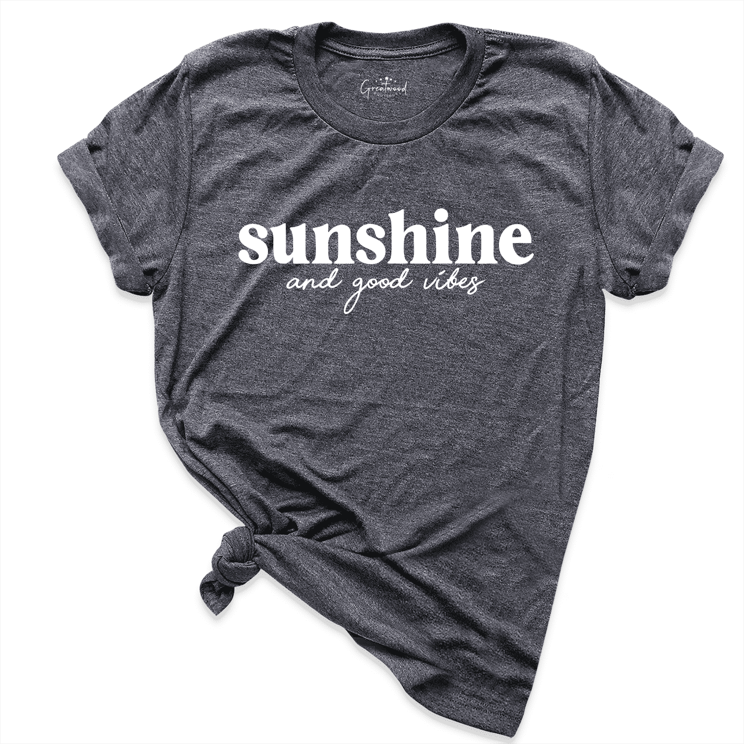 Good Vibes Shirt D.Grey - Greatwood Boutique