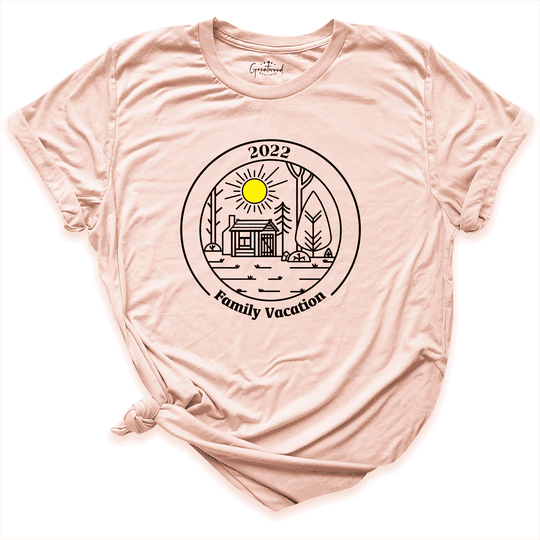 Family Vacation 2022 Shirt Peach - Greatwood Boutique