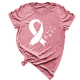 Breast Cancer Ribbon Shirt Mauve - Greatwood Boutique