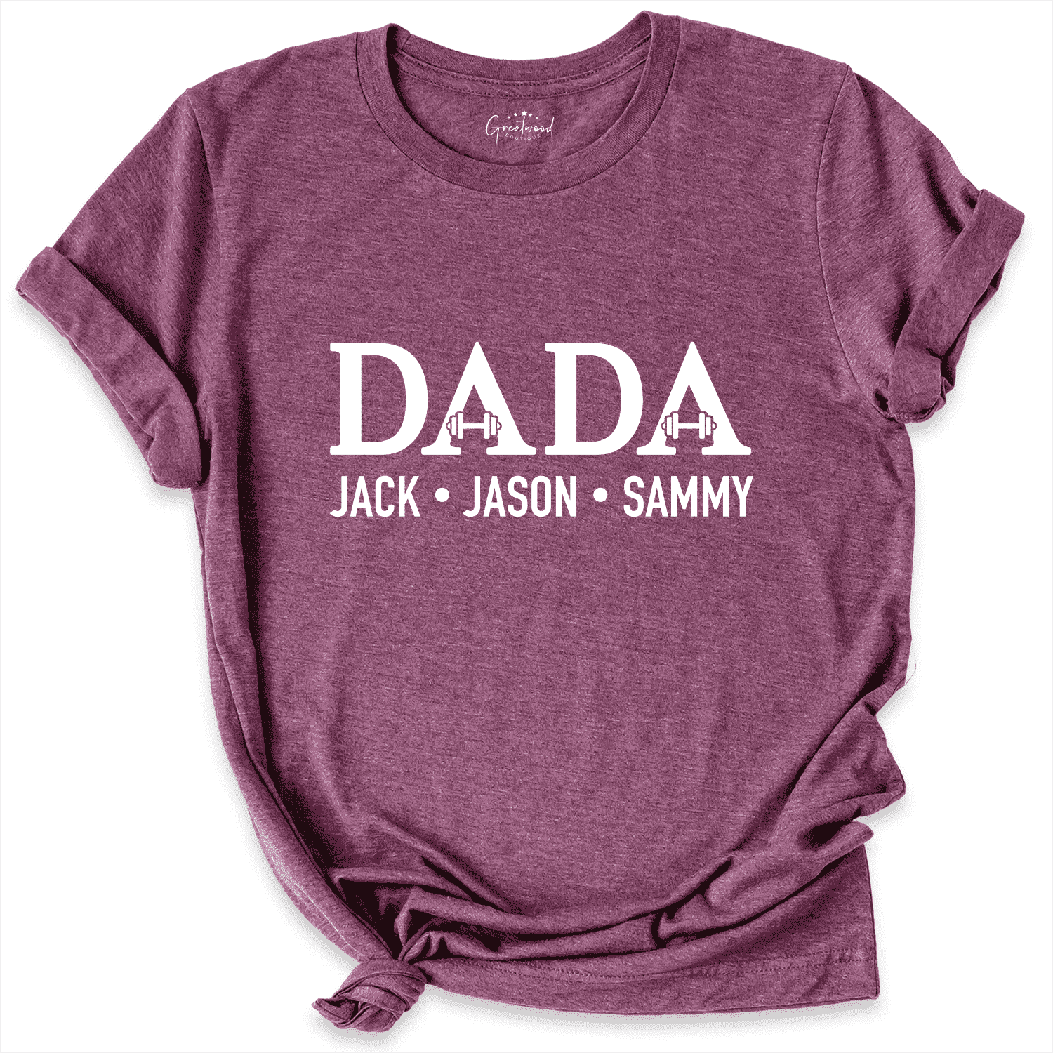 Custom Father Day Shirt Maroon - Greatwood Boutique