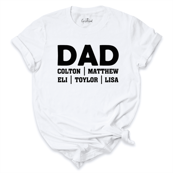 Custom Dad Shirt White - Greatwood Boutique