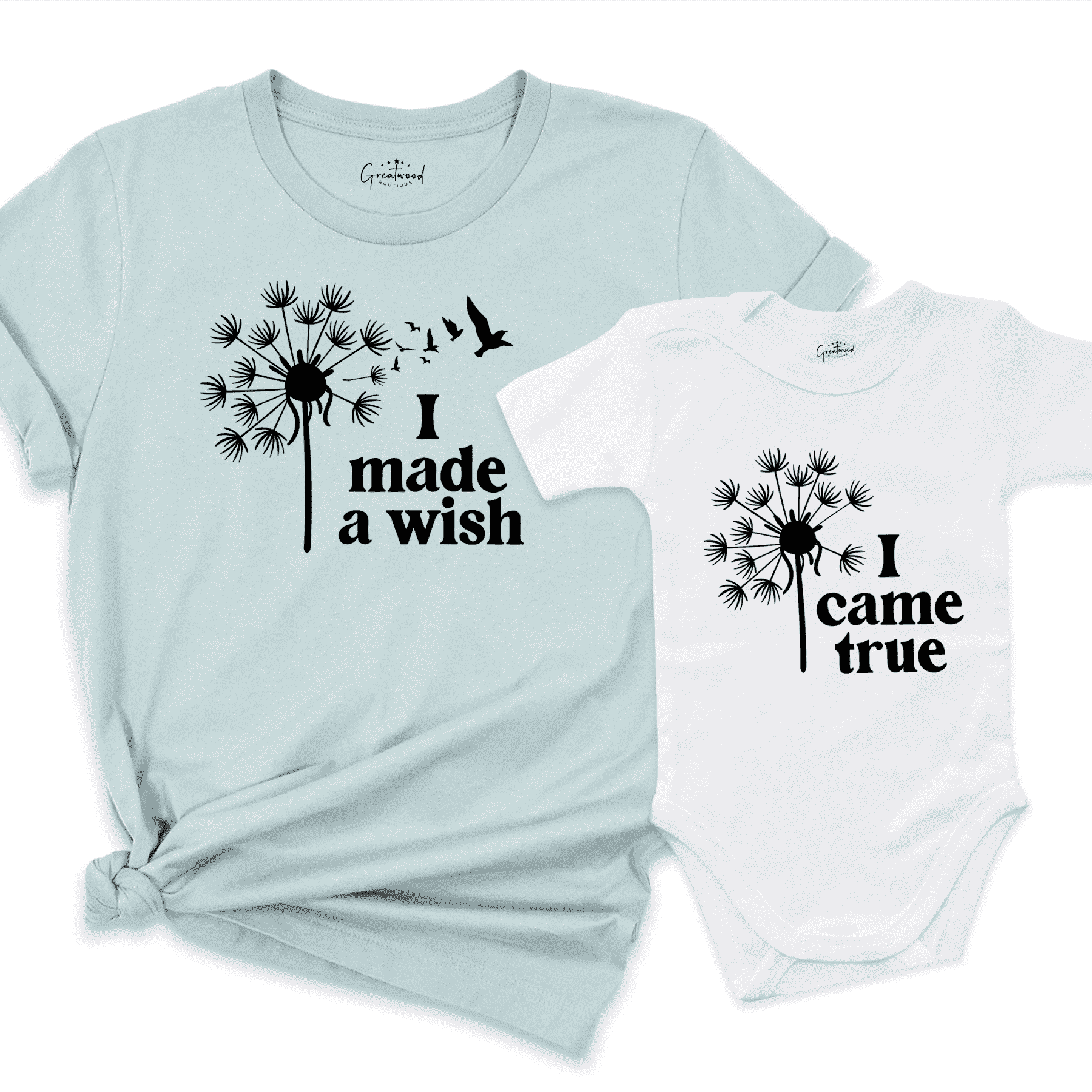 Matching Mama Me Shirt Blue - Greatwood Boutique