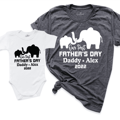 First Fathers Day Custom Shirt D.Grey - Greatwood Boutique