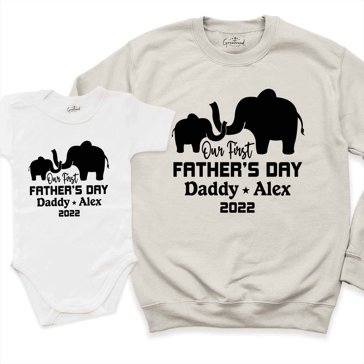 First Fathers Day Custom Shirt Sand - Greatwood Boutique