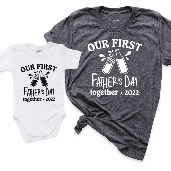 First Father's Day Together Shirt D.Grey - Greatwood Boutique 