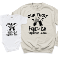 First Father's Day Together Shirt Sand - Greatwood Boutique 
