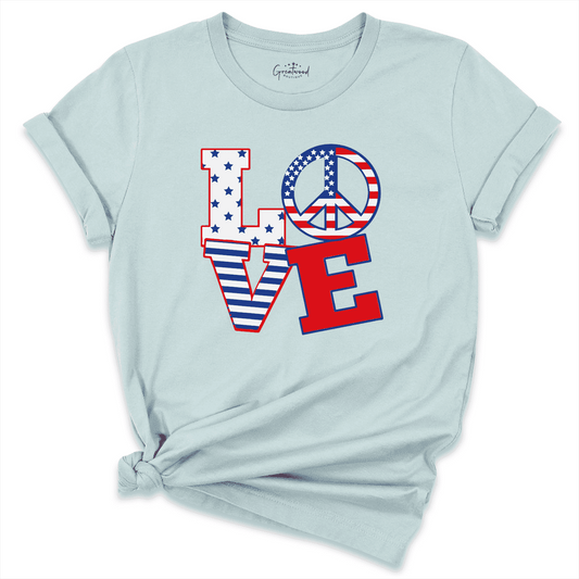 Usa Love Shirt Blue - Greatwood Boutique