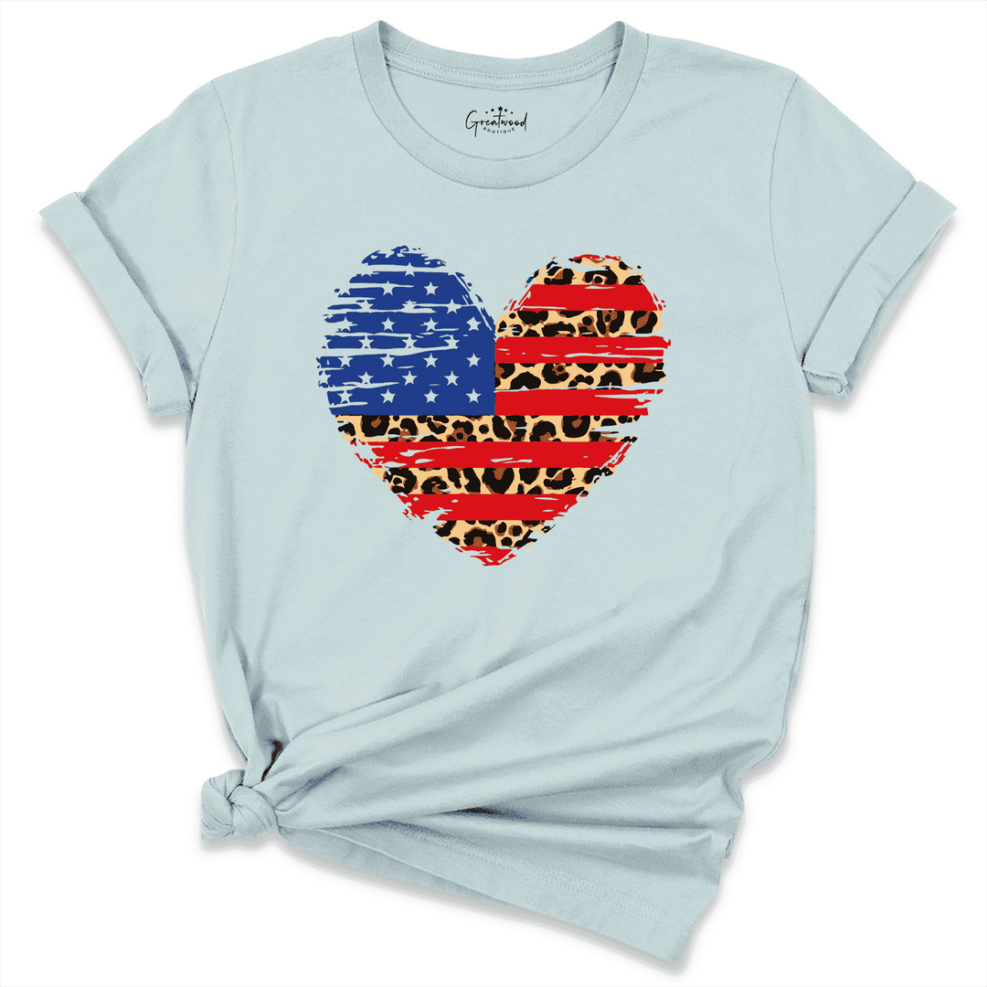 Heart Fourth Of July Shirt Blue - Greatwood Boutique