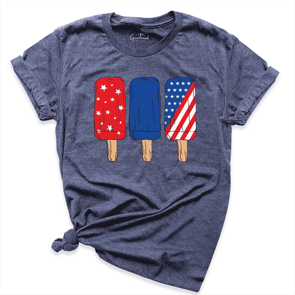 Ice Cream US Flag Shirt Navy - Greatwood Boutique
