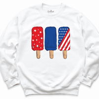 Ice Cream US Flag Shirt White - Greatwood Boutique
