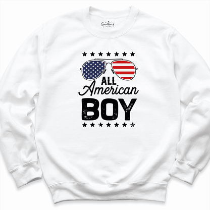 All American Boy Shirt White - Greatwood Boutique