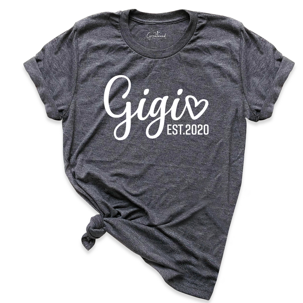 Gigi Est 2020 Grandma Shirt