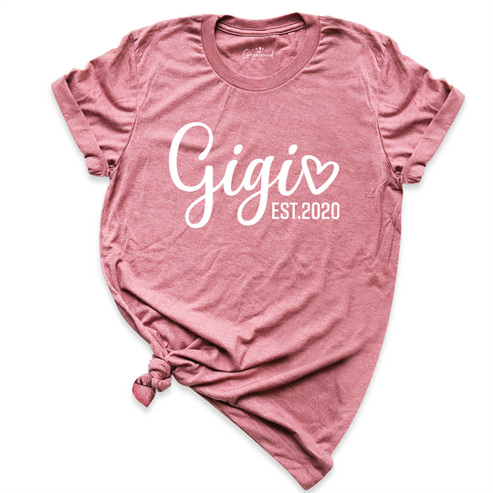 Gigi Est 2020 Grandma Shirt