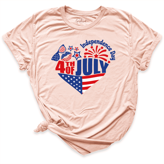 Independence Day Shirt Peach - Greatwood Boutique