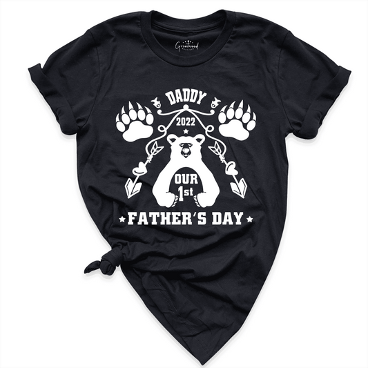 First Father's Day Shirt Black - Greatwood Boutigue
