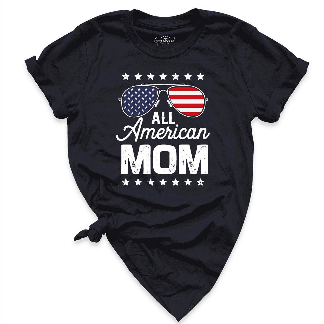 All American Mom Shirt Black - Greatwood Boutique