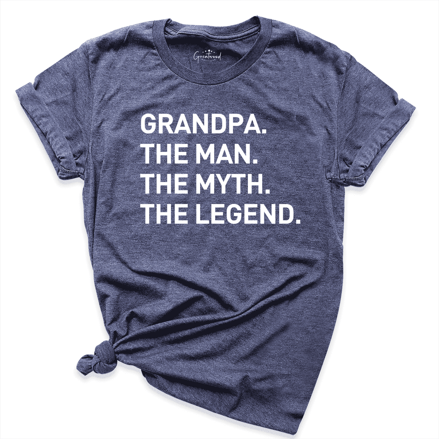 Funny Grandpa Legend Shirt Navy - Greatwood Boutique