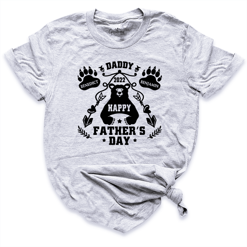 Our First Fathers Day Custom Shirt Grey - Greatwood Boutique