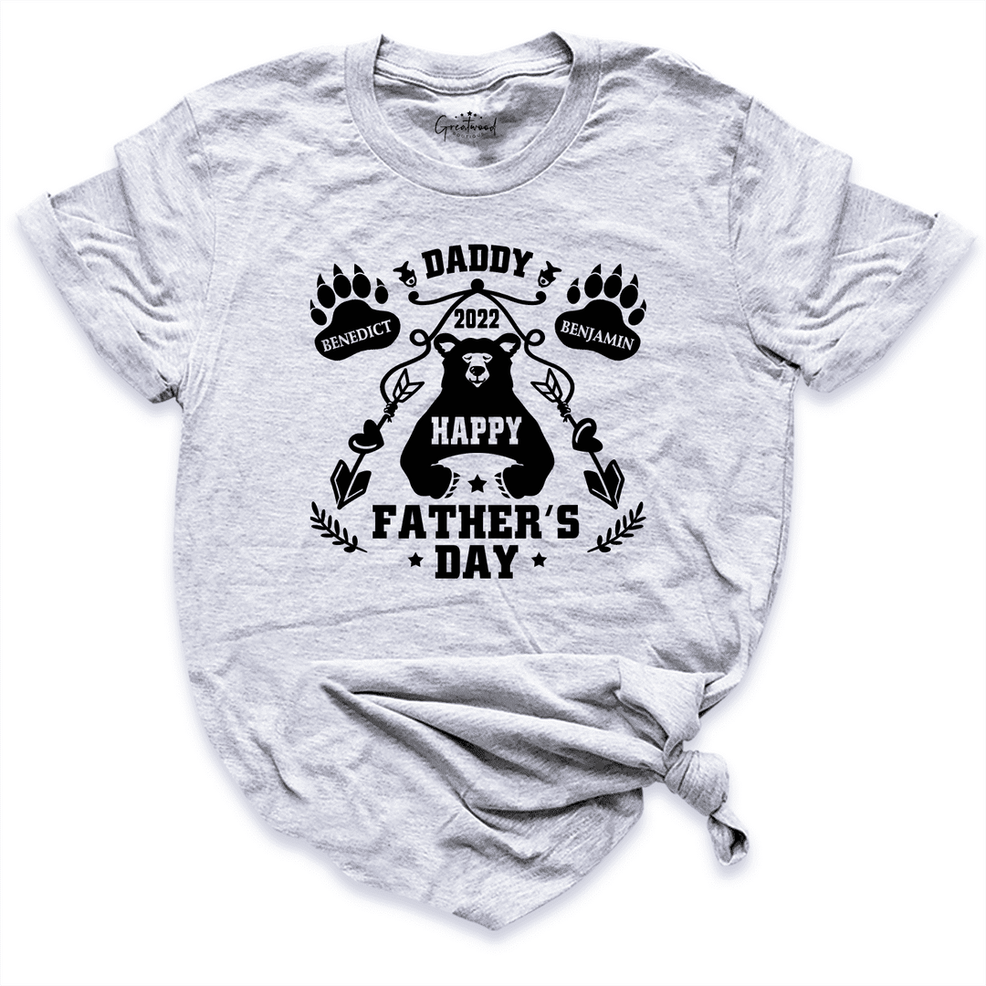 Our First Fathers Day Custom Shirt Grey - Greatwood Boutique