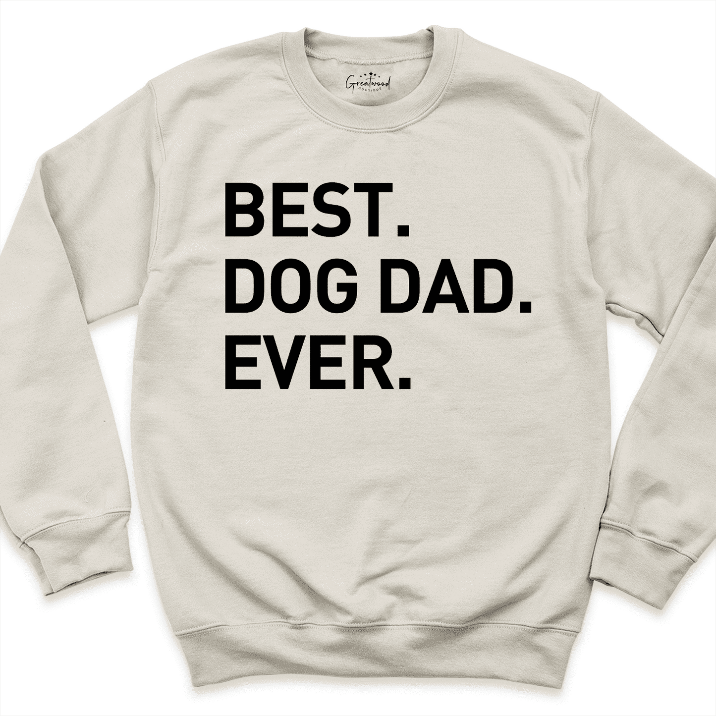 Best Dog Dad Ever Shirt Sand - greatwood boutique