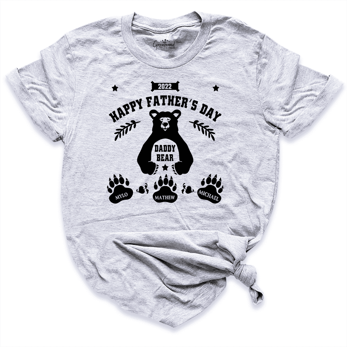  Custom Our First Fathers Day Shirt Grey - Greatwood Boutique