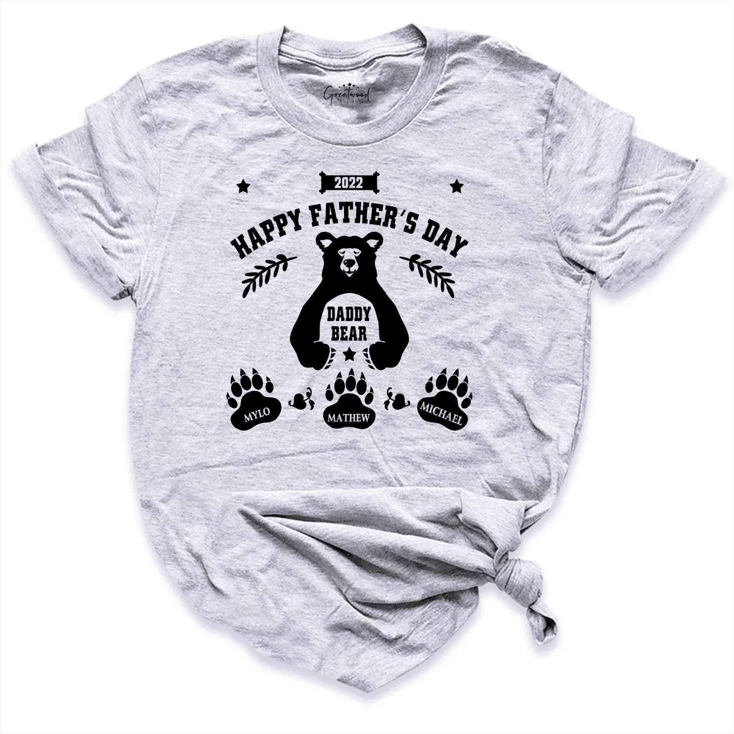  Custom Our First Fathers Day Shirt Grey - Greatwood Boutique