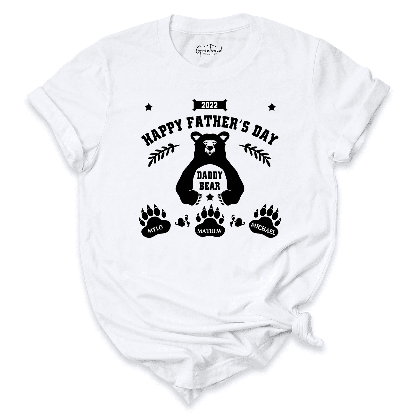  Custom Our First Fathers Day Shirt White - Greatwood Boutique