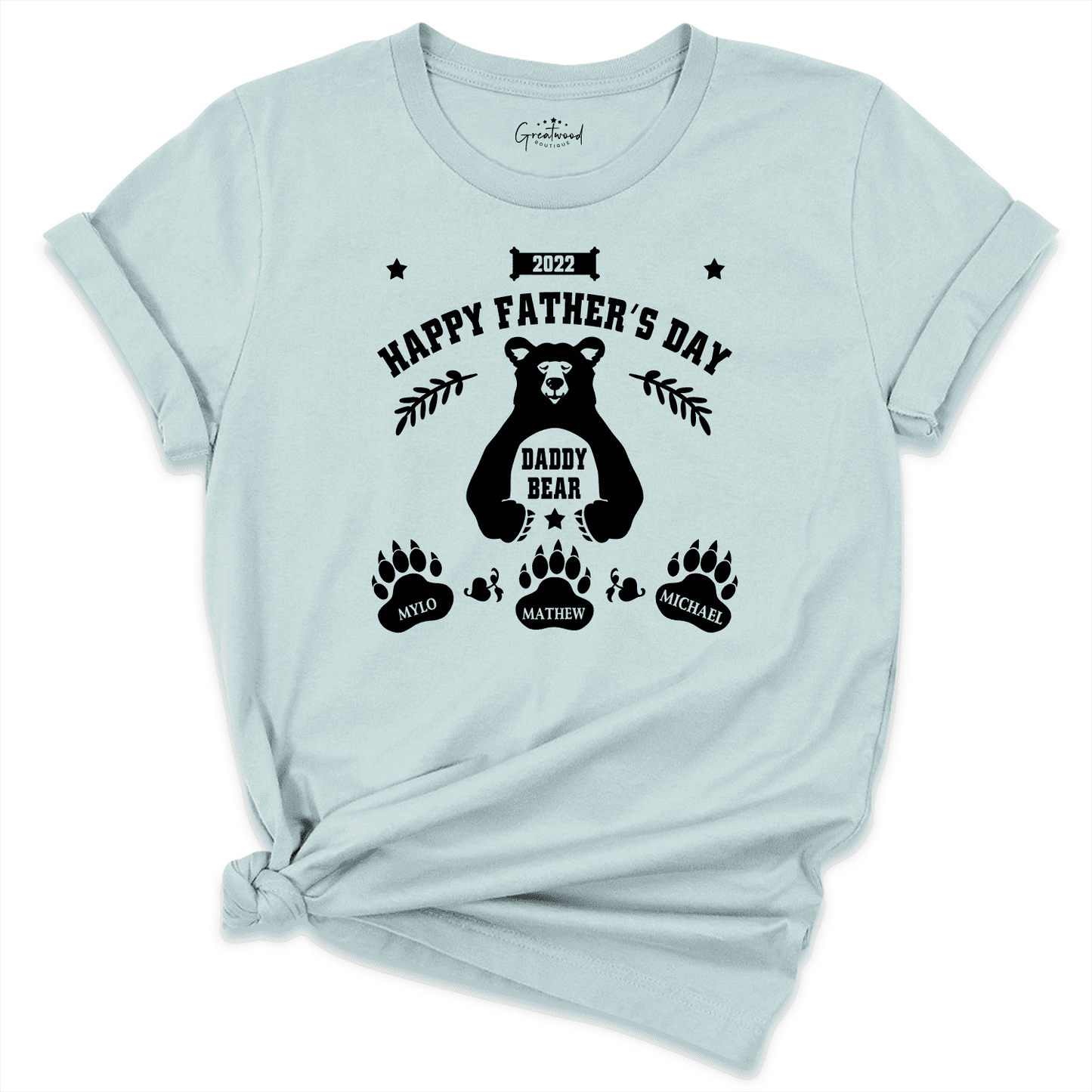  Custom Our First Fathers Day Shirt Blue - Greatwood Boutique