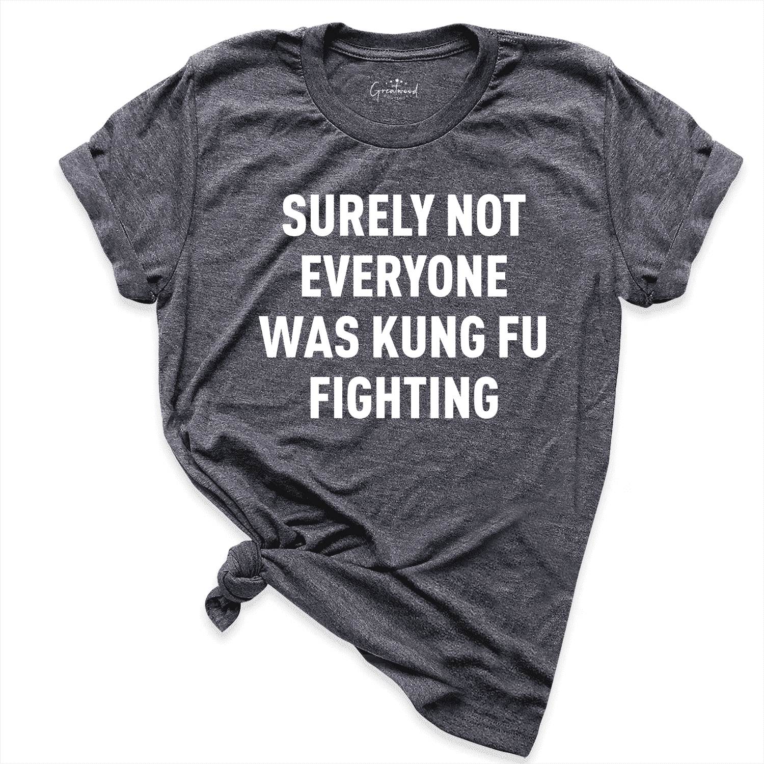Kung-Fu Fighting Mens Shirt D.Grey - Greatwood Boutique