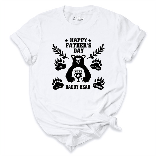 Happy Fathers Day Custom Shirt White - Greatwood Boutique