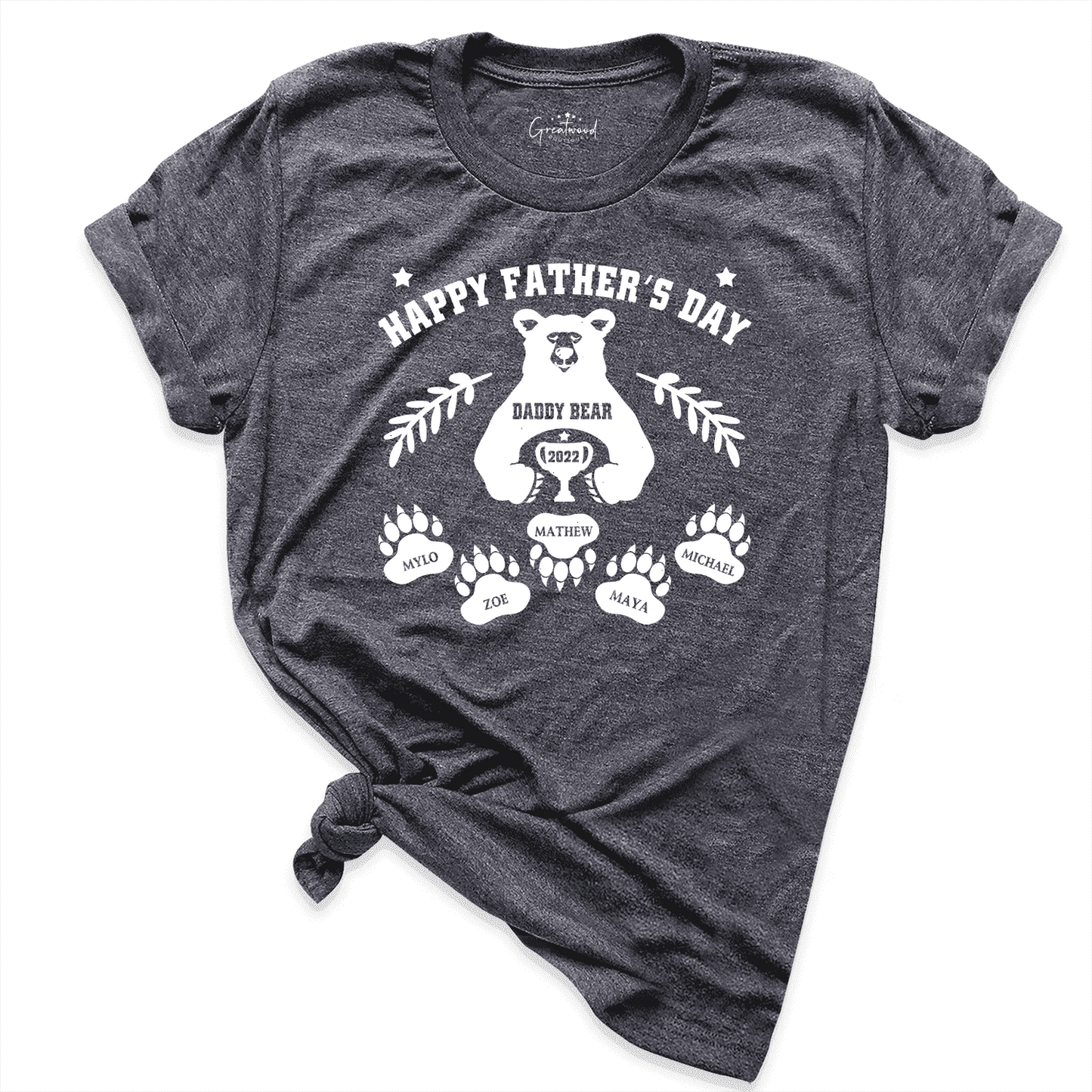 Custom Happy Fathers Day Shirt D.Grey - Greatwood Boutique