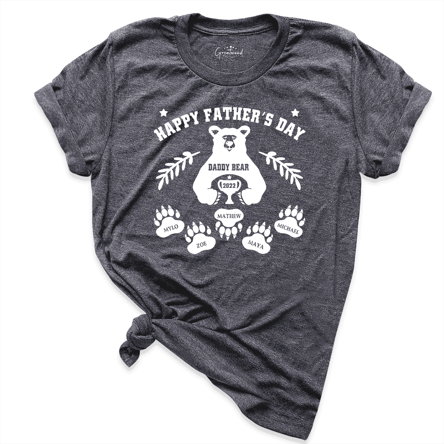 Custom Happy Fathers Day Shirt D.Grey - Greatwood Boutique