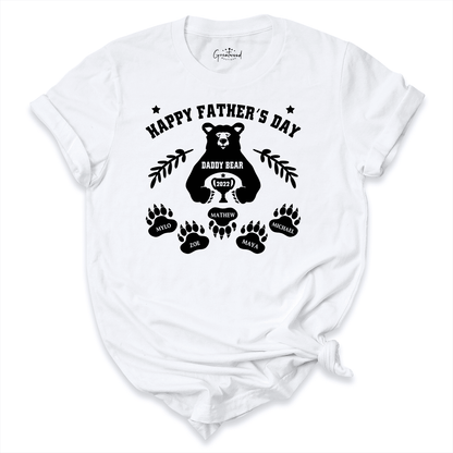 Custom Happy Fathers Day Shirt White - Greatwood Boutique