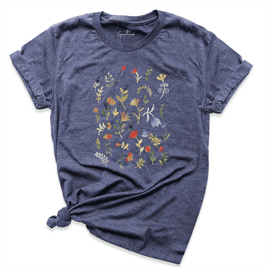 Wildflower Shirt Navy - Greatwood Boutique