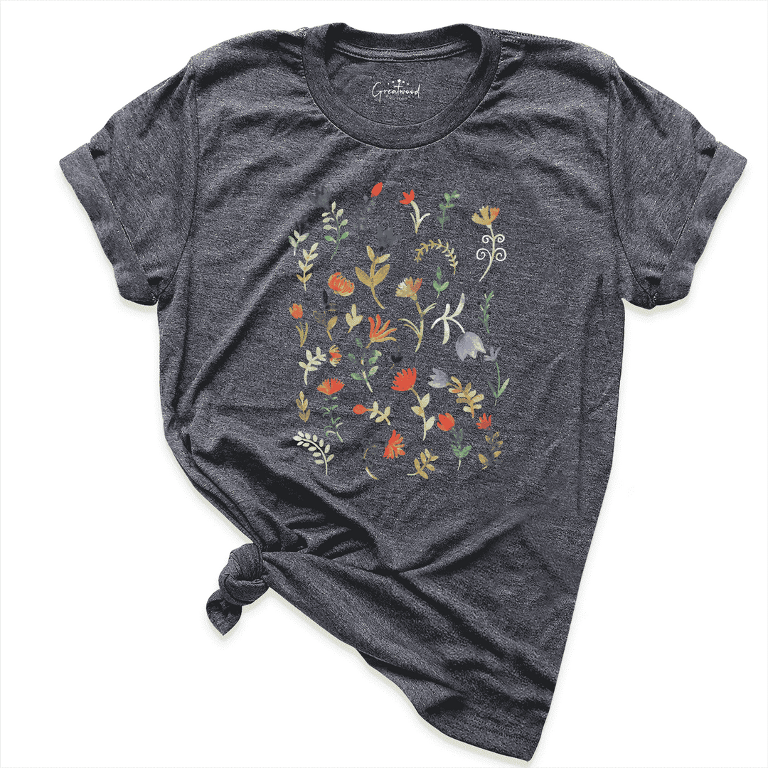 Wildflower Shirt D.Grey - Greatwood Boutique