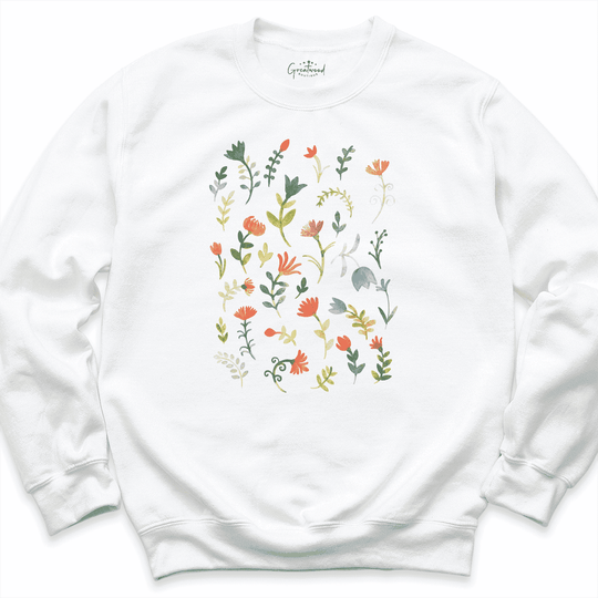 Wildflower Shirt White - Greatwood Boutique
