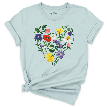 Garden Heart Shirt D.Blue - Greatwood Boutique
