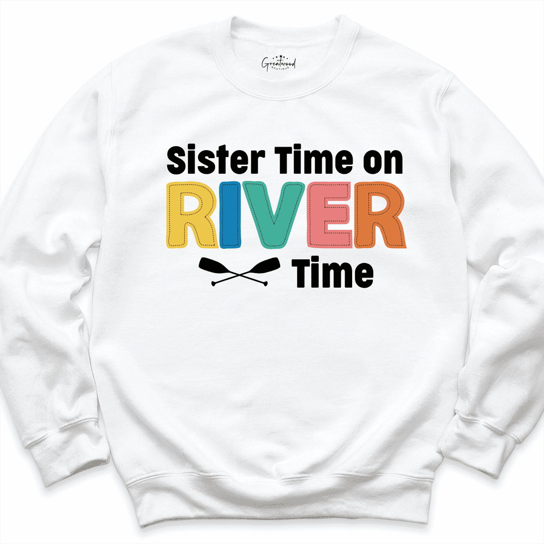 On River Time Shirt White - Greatwood Boutique