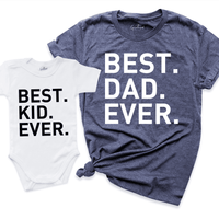 Best Dad Ever Shirt Navy - Greatwood Boutique